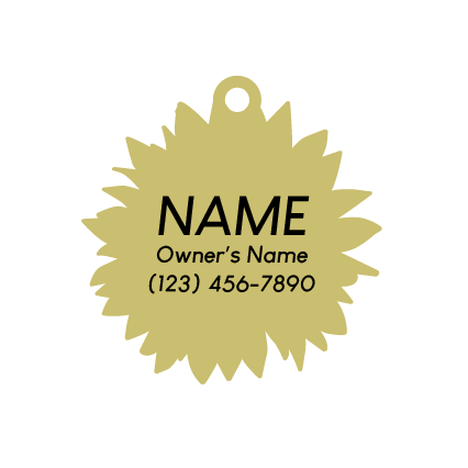 Wholesale ID Tag - Sunflower
