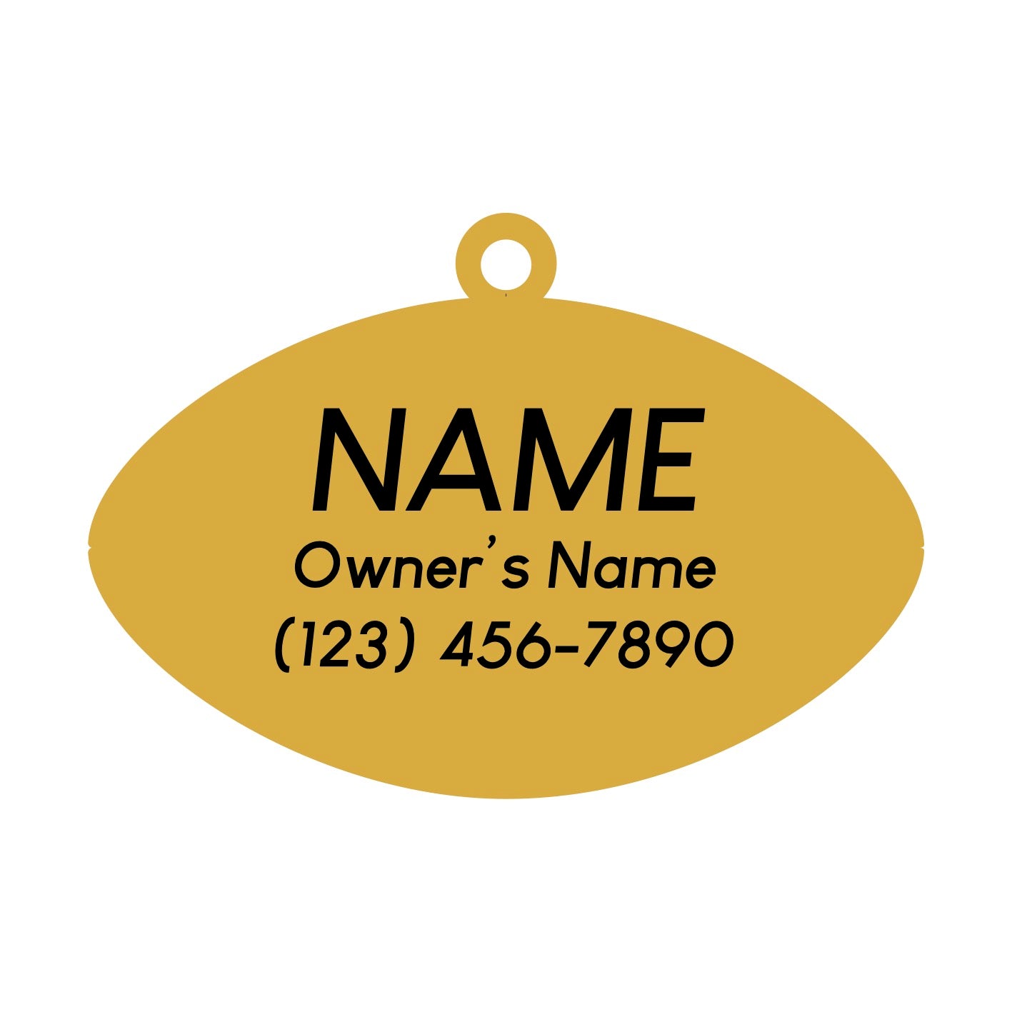 Football Pet ID Tag